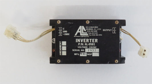 Aerospace Lighting Inverter 28VDC AL-0581