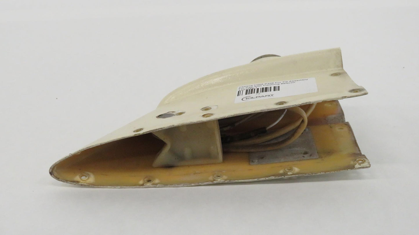 Cessna U206 P206 Fin Tip Assembly Fin Cap with Flashing Beacon 1231059-1