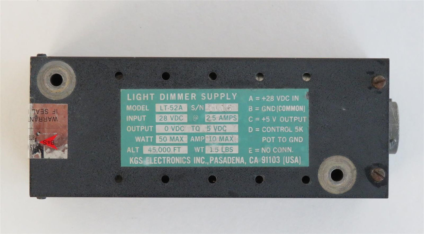 KGS Electronics Light Dimmer Supply LT52A