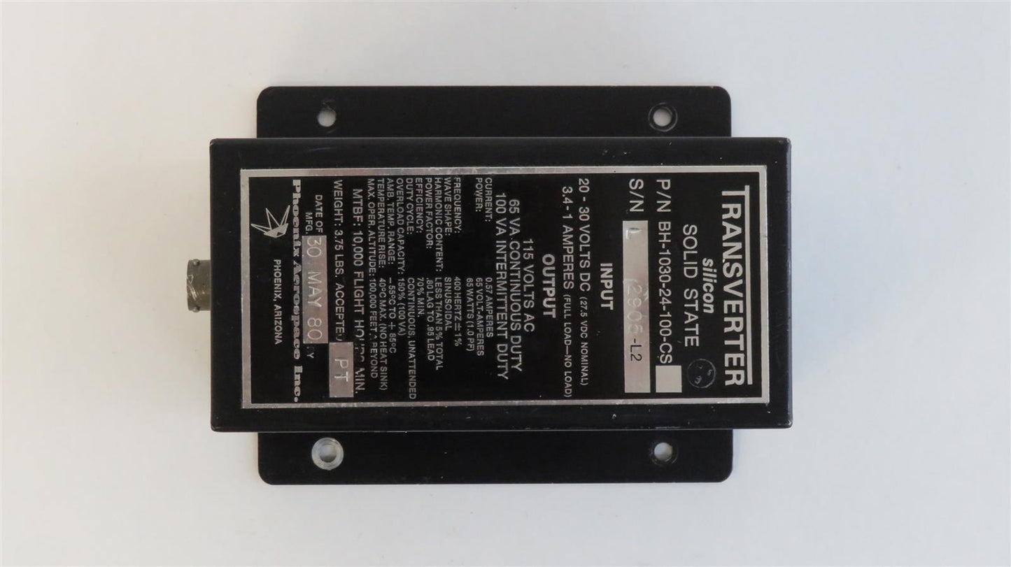 TRANSVERTER SOLID STATE BH-1030-24-100-CS