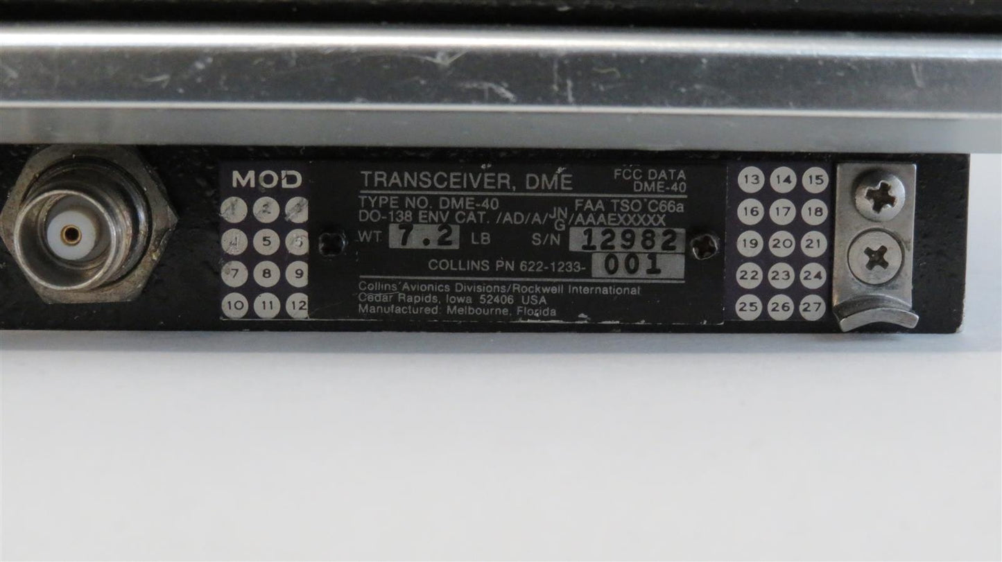 COLLINS DME-40 Transceiver DME 622-1233-001