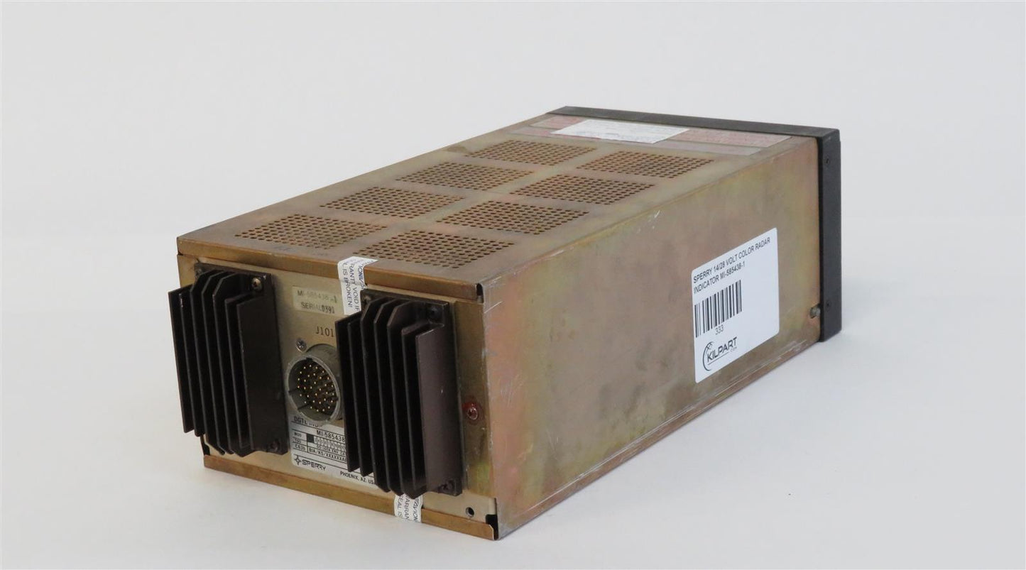 SPERRY 14/28 VOLT COLOR RADAR INDICATOR MI-585438-1