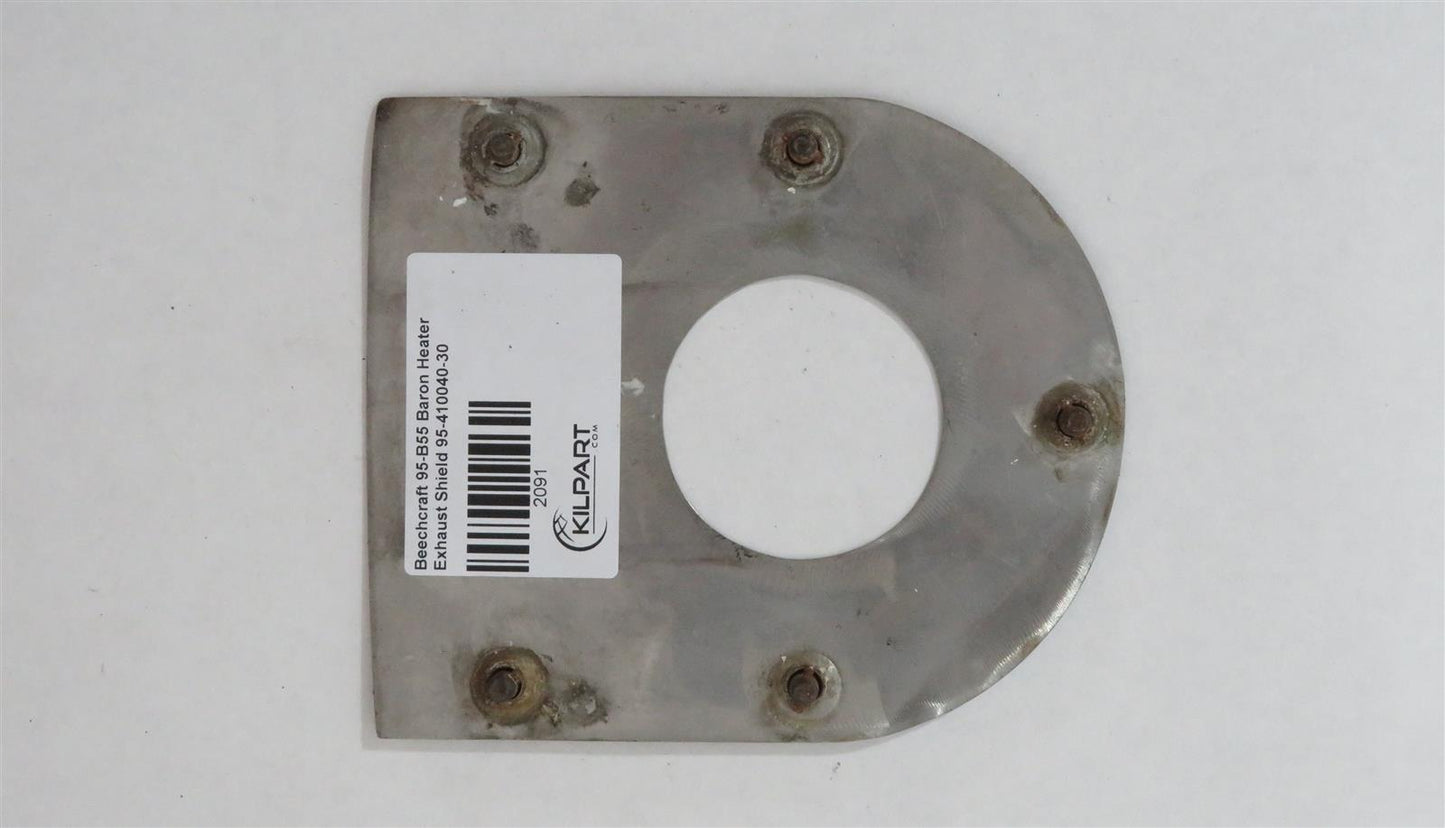 Beechcraft 95-B55 Baron Heater Exhaust Shield 95-410040-30