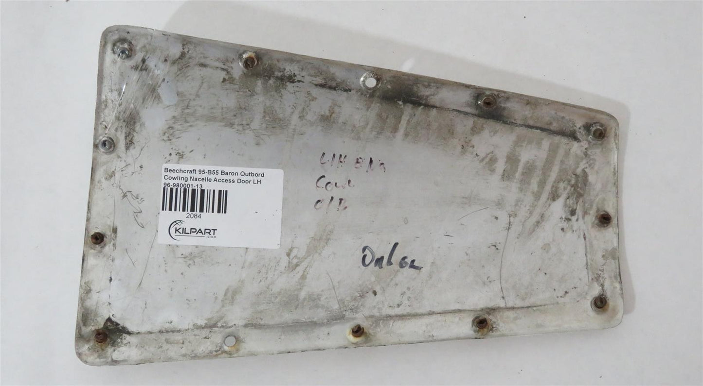 Beechcraft 95-B55 Baron Outbord Cowling Nacelle Access Door LH 96-980001-13