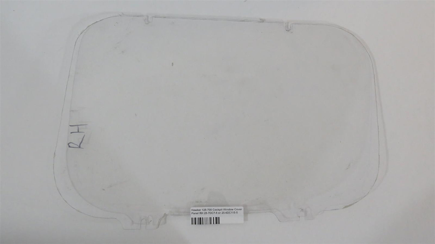 Hawker 125-700 Cockpit Window Cover Panel RH 25-7DC7-5 or 25-6DC115-5