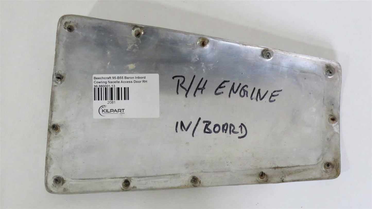 Beechcraft 95-B55 Baron Inbord Cowling Nacelle Access Door RH 96-980001-13