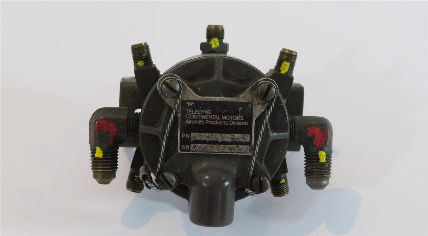 Beechcraft 95-B55 Baron IO-470-L Fuel Injection Manifold Valve 631427-2A4