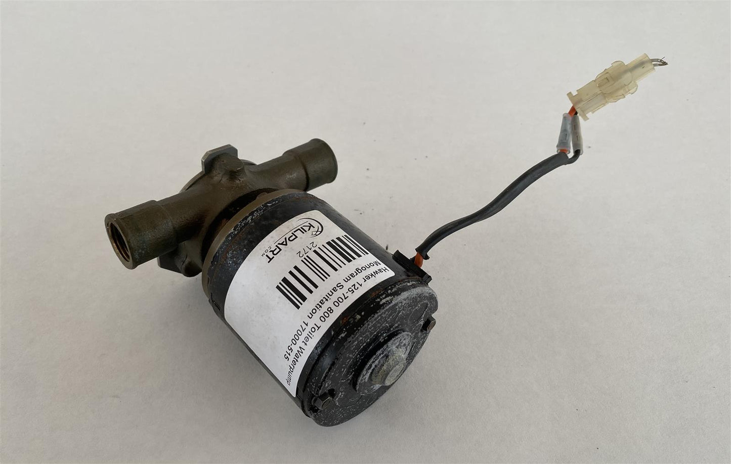 Hawker 125-700 800 Toilet Waterpump Monogram Sanitation 17000-515