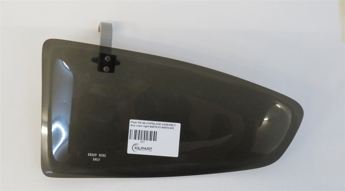 Piper PA-46-310P Malibu BLADE ASSEMBLY Sun visor right 84878-03 84878-003