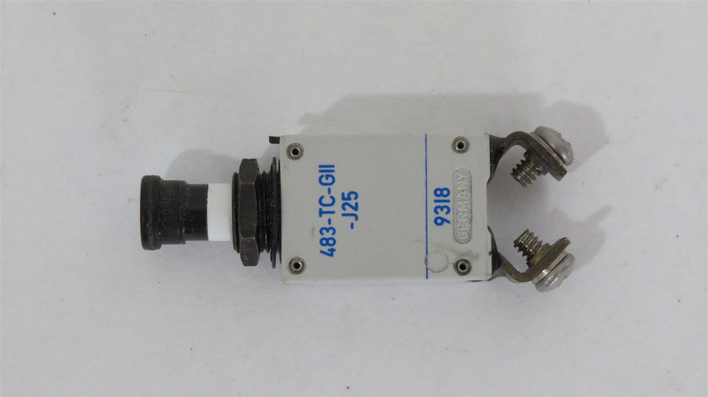 483-TC-GII-J25 3A 3AMP Aircraft Circuit Breaker