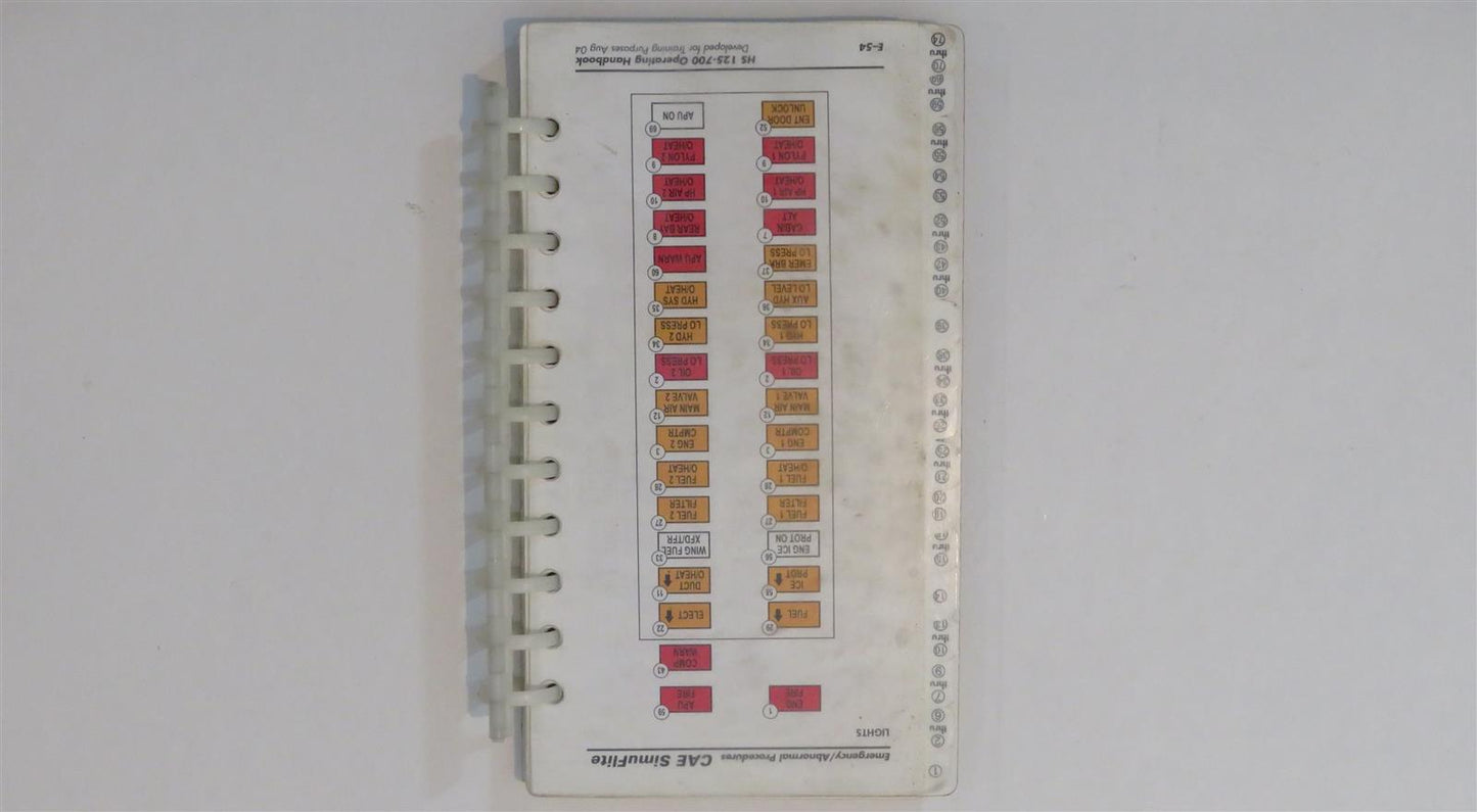Hawker 125-700 Operating Handbook SimuFlite