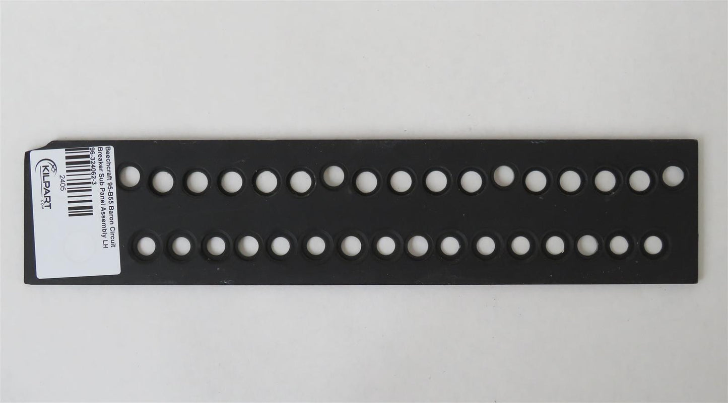 Beechcraft 95-B55 Baron Circuit Breaker Sub Panel Assembly LH 96-324062-3