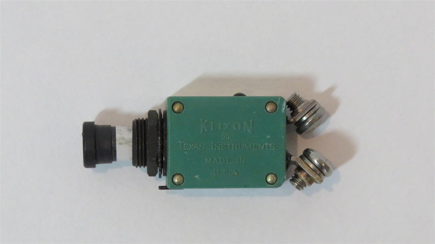 KLIXON MS3320-1 2TC2-1 1A 1AMP Aircraft Circuit Breaker