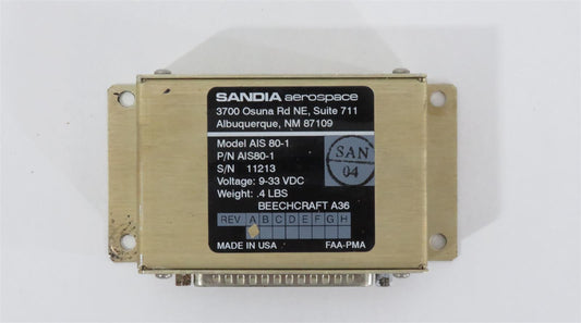 Sandia CDI SWITCH UNIT AIS 80-1