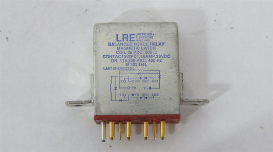 Aircraft Relay Sealed 10AMPS 115VAC & 28VDC M302-D4L