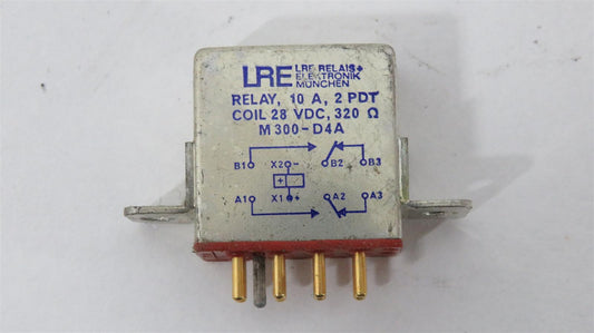 Aircraft Relay Sealed 10AMPS 28VDC M300-D4A