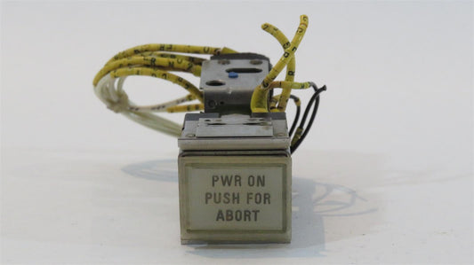 Hawker 125-700 800 Upper Control Panel Switch Assy PWR ON - PUSH FOR ABORT 25-6MC413-15