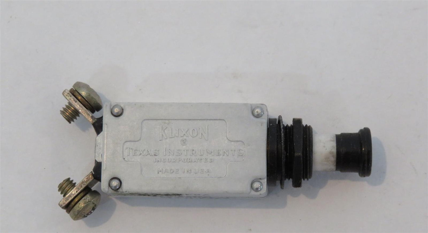 KLIXON MS22073-7.5 7274-11-7.5 7.5A 7.5AMP Aircraft Circuit Breaker