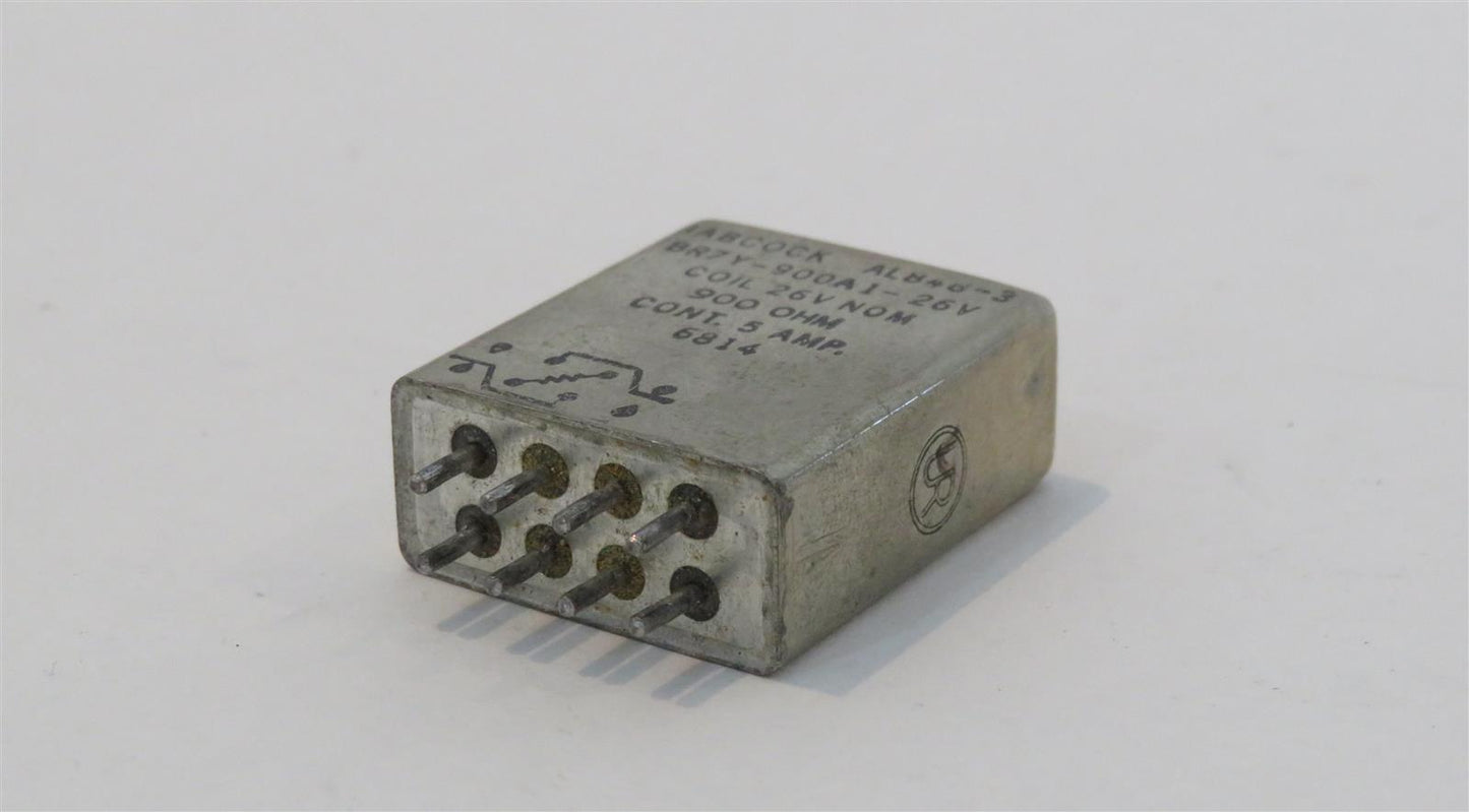 Aircraft Relay Sealed 900Ohm BR7Y-900A1-26V BABCOCK