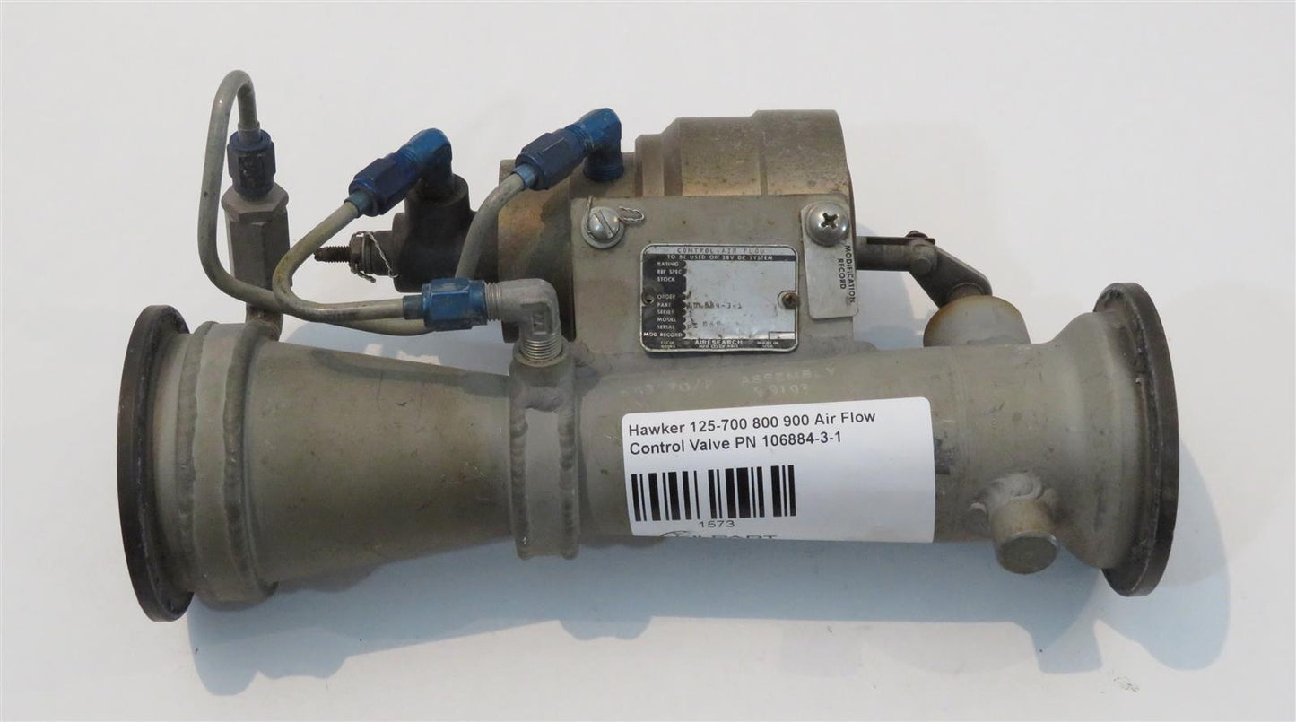 Hawker 125-700 800 900 Air Flow Control Valve PN 106884-3-1