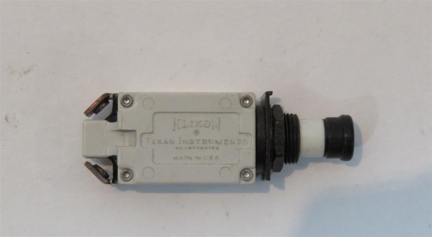 KLIXON MFD-0589A 7277-2-20 20A 20AMP Aircraft Circuit Breaker