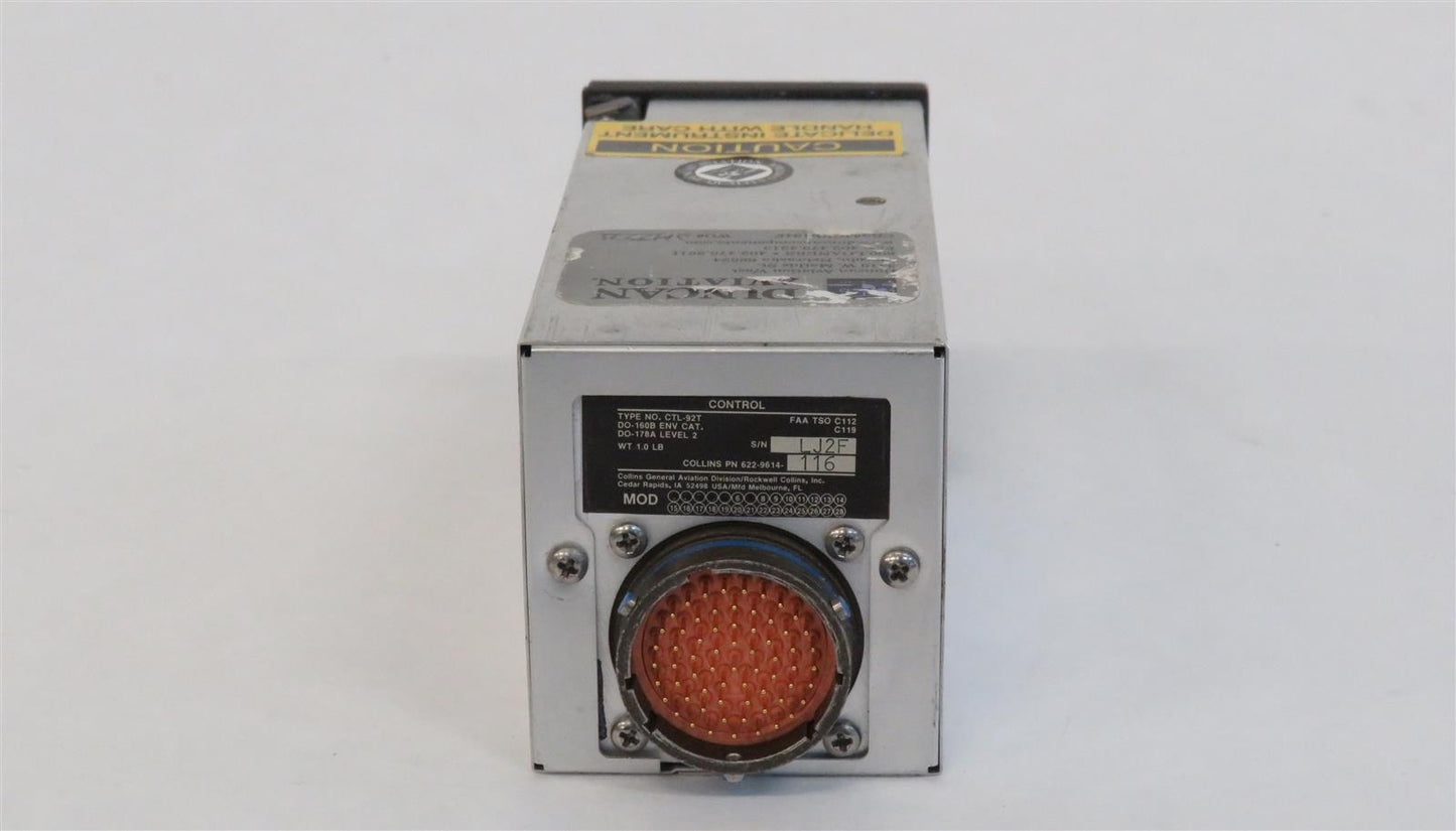 COLLINS CTL-92T TCAS Control 622-9614-116