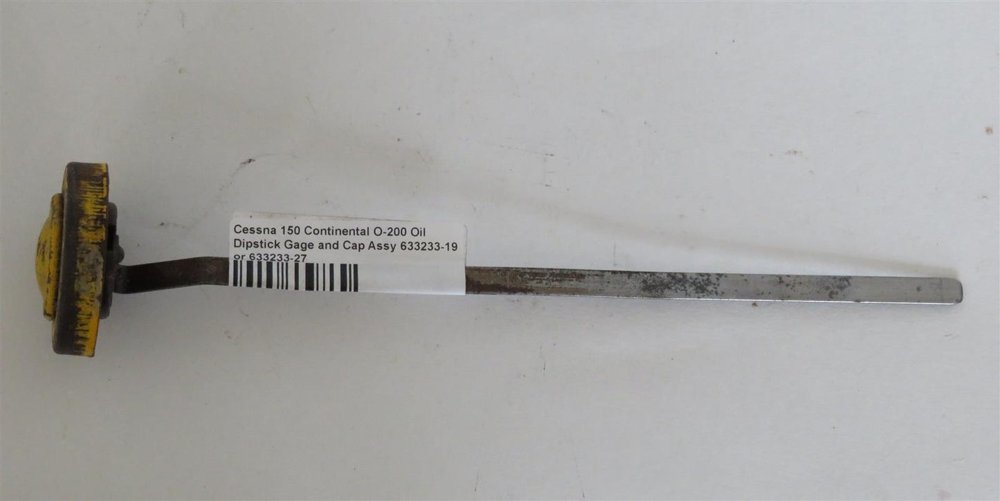 Cessna 150 Continental O-200 Oil Dipstick Gage and Cap Assy 633233-19 or 633233-27