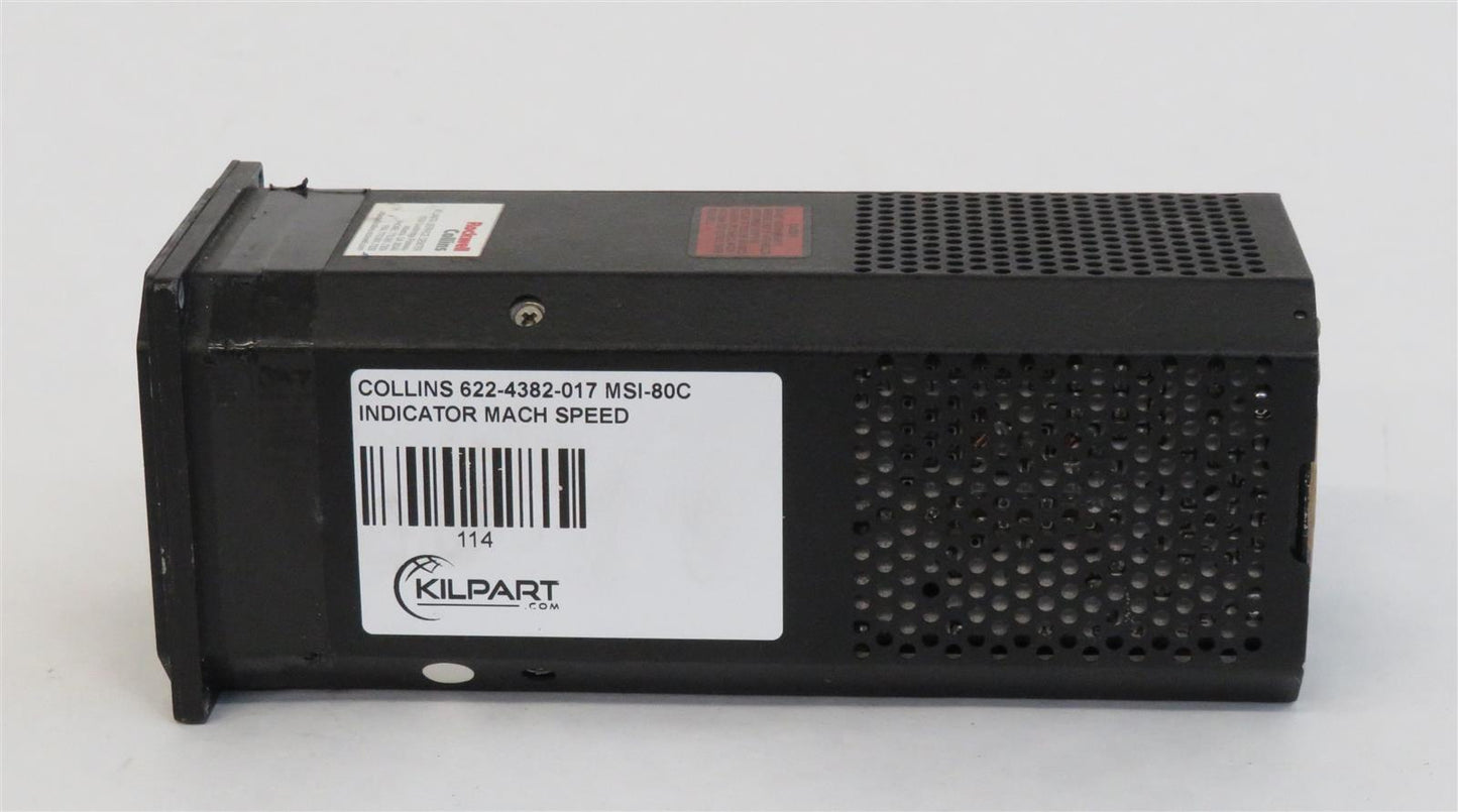 COLLINS MSI-80C INDICATOR MACH SPEED 622-4382-017