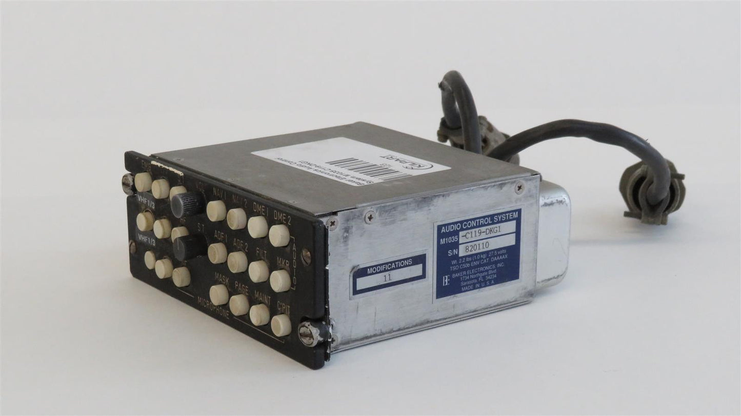 Baker Electronics Audio Control System M1035-C119-DKG1