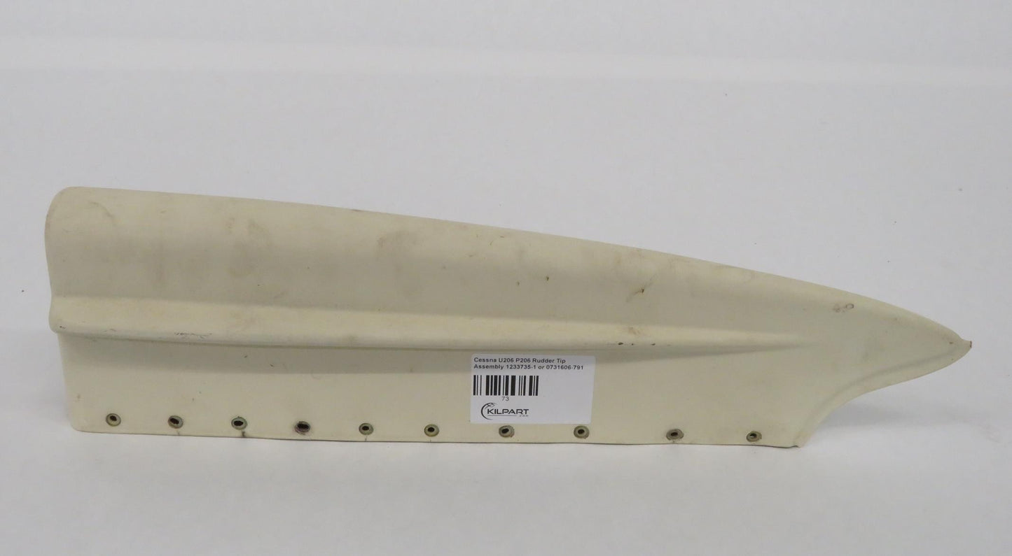 Cessna U206 P206 Rudder Tip Assembly 1233735-1 or 0731606-791