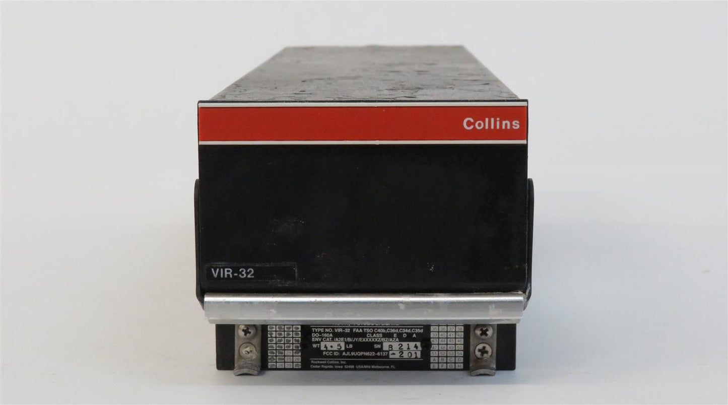 COLLINS VIR-32 VOR/LOC/GS/MB Receiver 622-6137-201