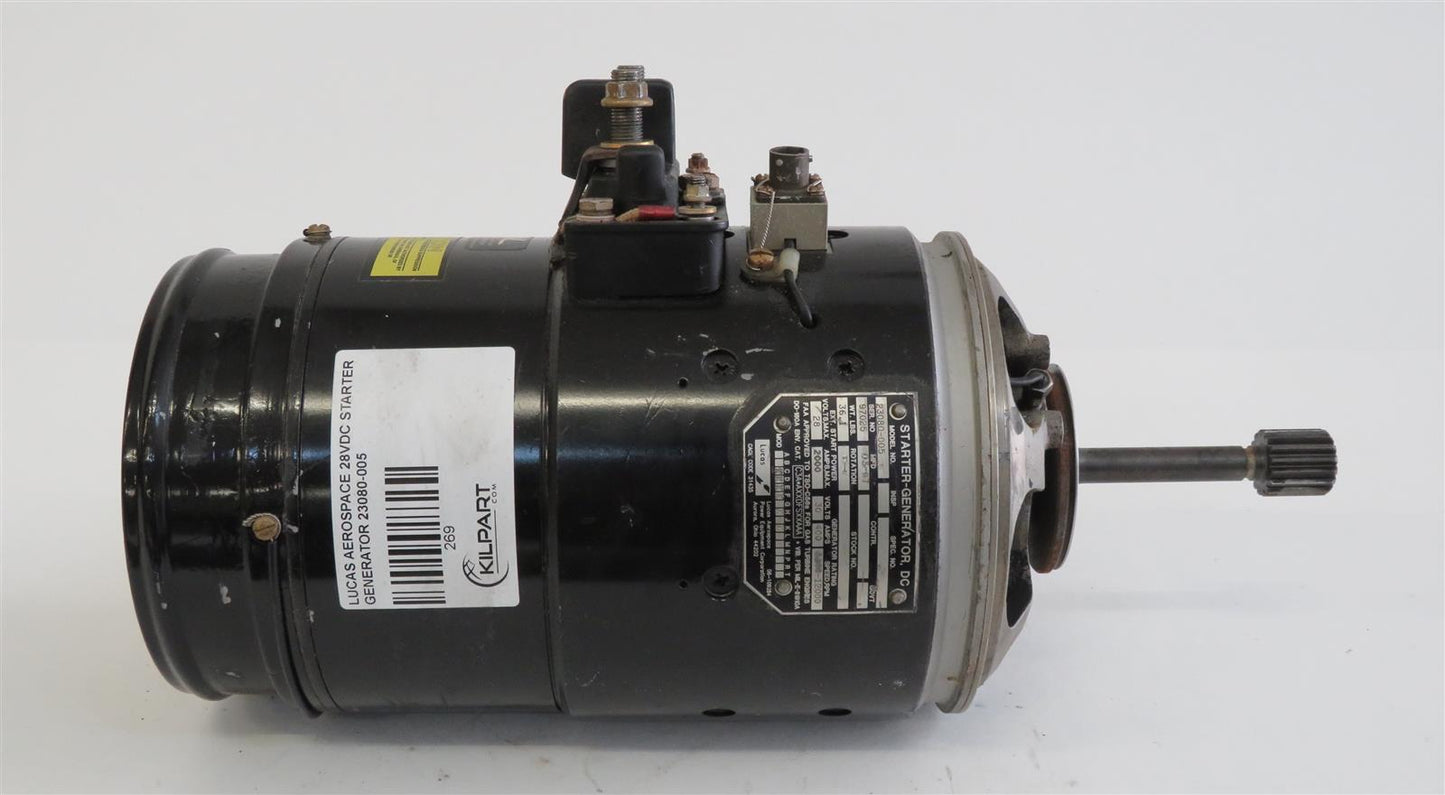 LUCAS AEROSPACE 28VDC STARTER GENERATOR 23080-005