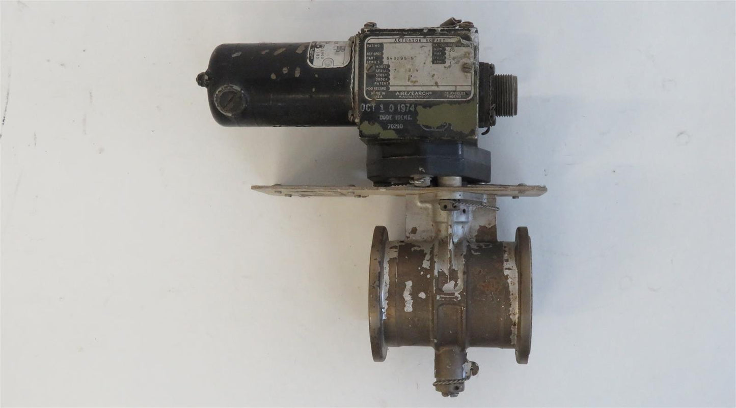 AIRESEARCH 26V Rotary Actuator 34988-2 36702-2 Butterfly Valve 104968