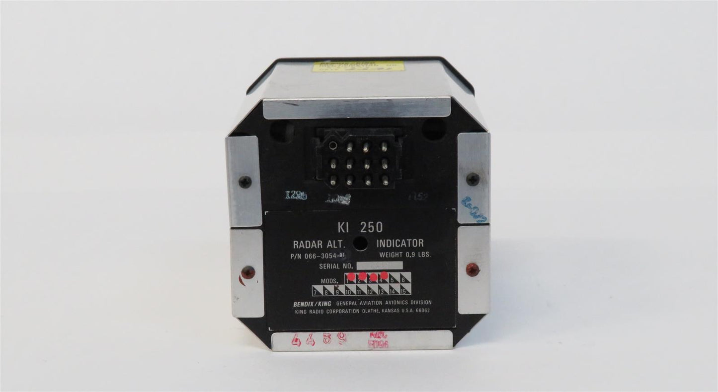 Bendix King KI 250 Radar Altimeter Indicator 066-3054-01 Mods. 1-4