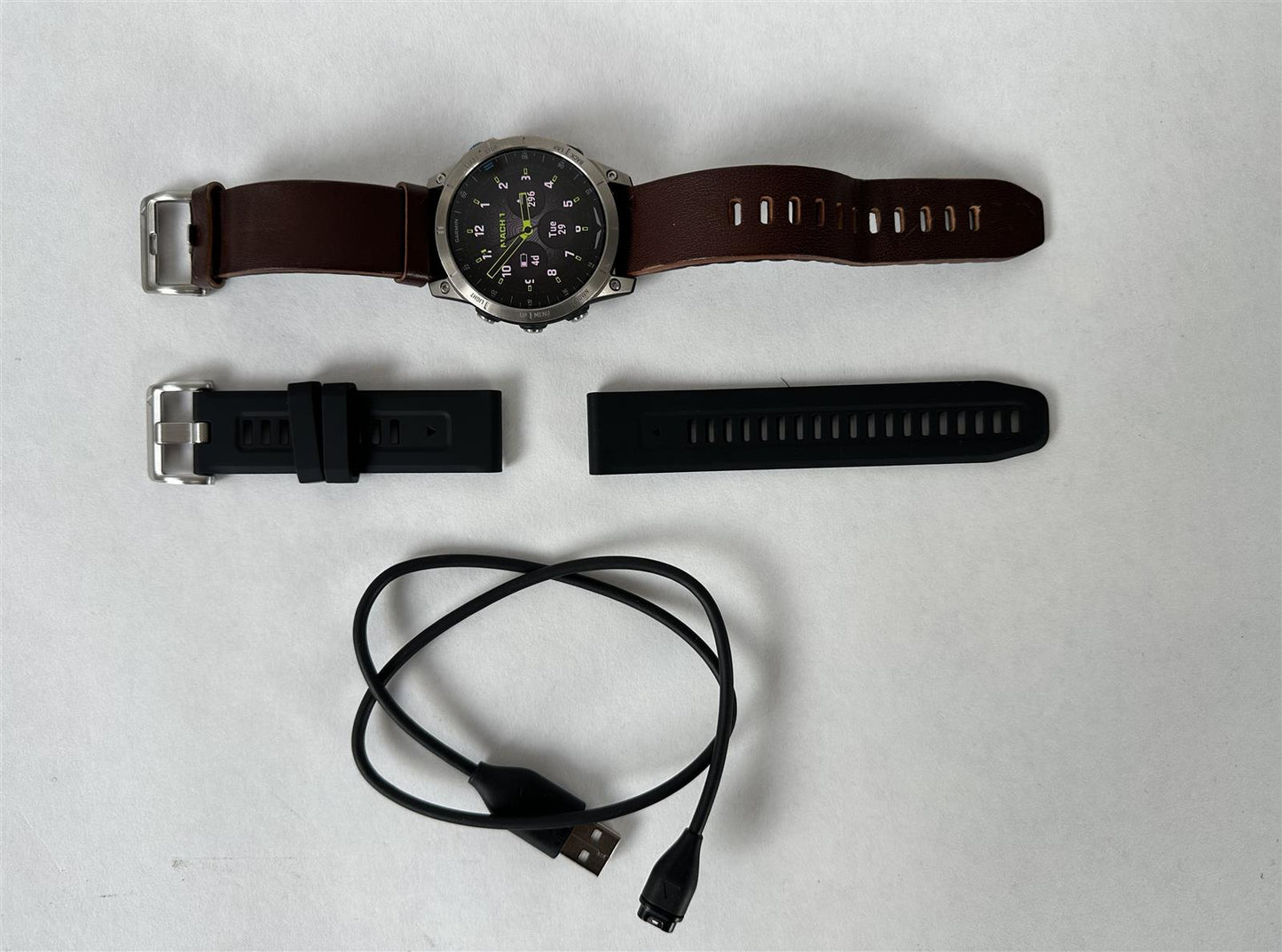 Aviator Smartwatch Garmin D2 Mach 1 Brown Leather