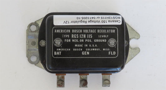 Cessna 150 Voltage Regulator 12V RGS12H115 or 0413205-10
