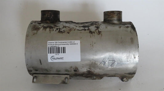 Cessna 150 Continental O-200 LH Exhaust Shroud Assembly 0450400-5 or 0450400-17