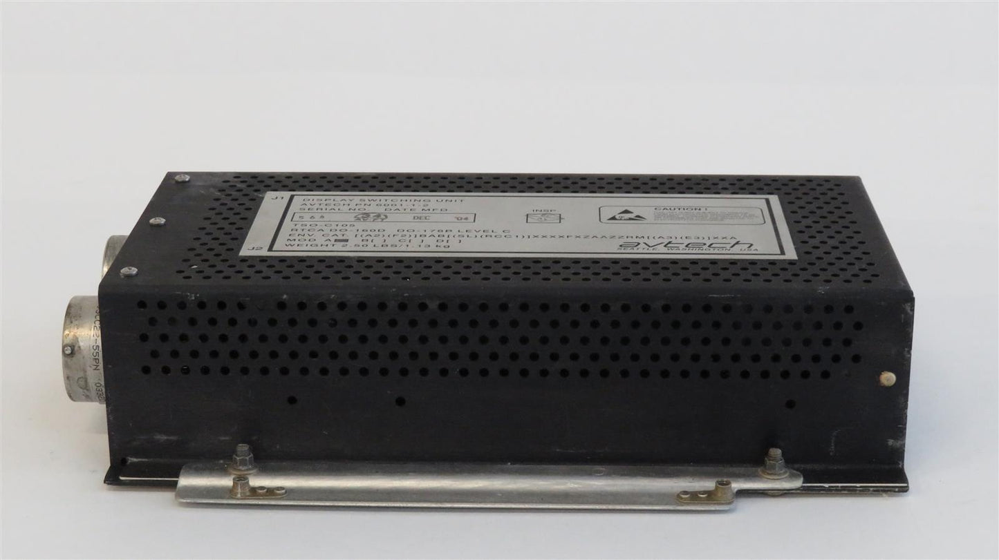 AVTECH DISPLAY SWITCHING UNIT 6001-1-2 for Honeywell EGPWS and Collins Indicators