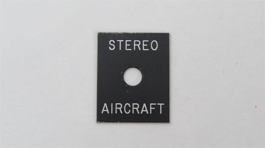 Piper PA-46-310P Malibu Placard Switch Stereo Aircraft