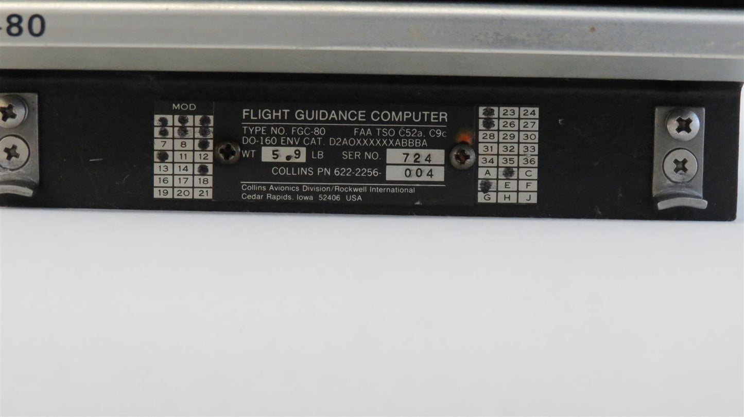 COLLINS FGC-80 FLIGHT GUIDANCE COMPUTER 622-2256-004