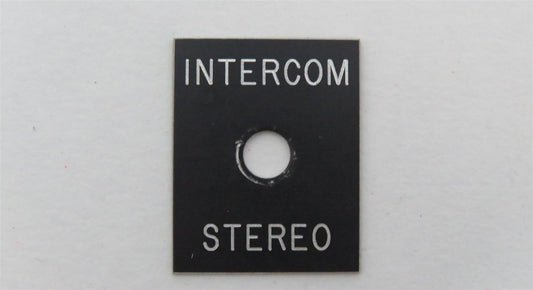 Piper PA-46-310P Malibu PLACARD Intercom 85180-05 85180-005