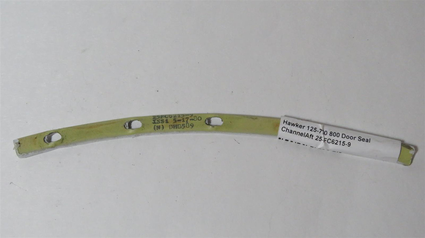 Hawker 125-700 800 Door Seal Channel Aft 25-FC6215-9