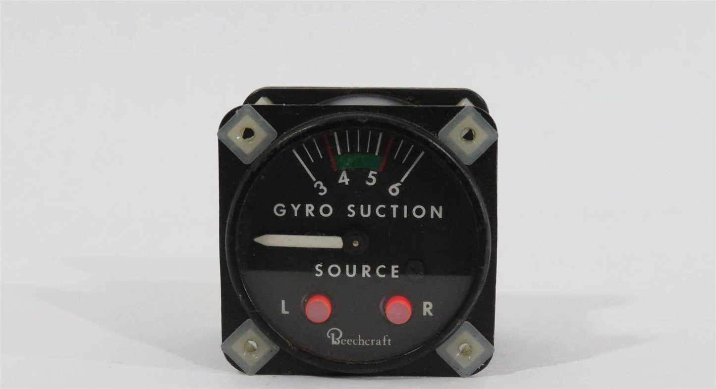 Beechcraft 95-B55 Baron Gyro Suction Indicator 1G2-4