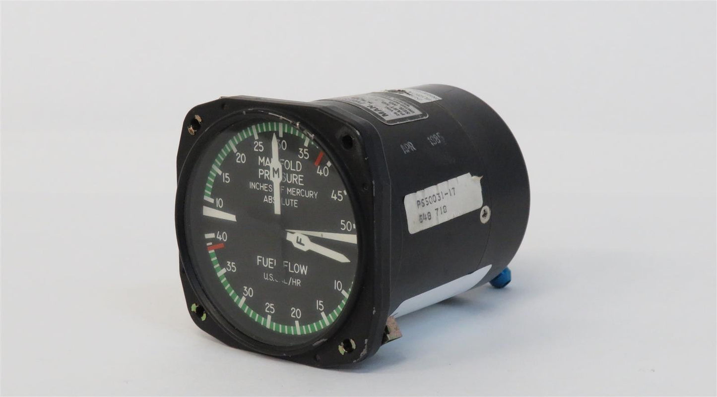 Piper PA-46-310P Malibu Manifold Pressure Fuel Flow Gauges 6533-1