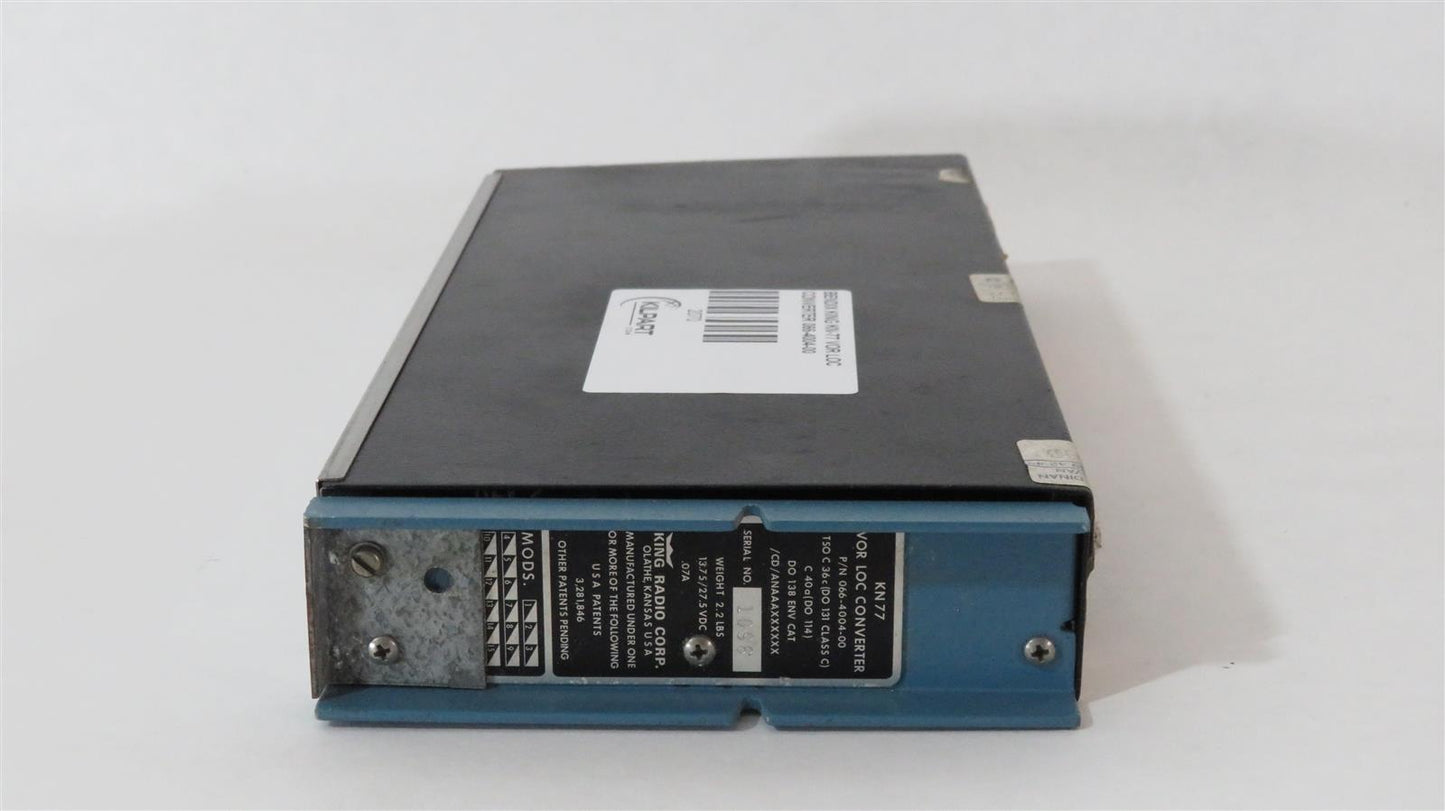 BENDIX KING KN-77 VOR LOC CONVERTER 066-4004-00