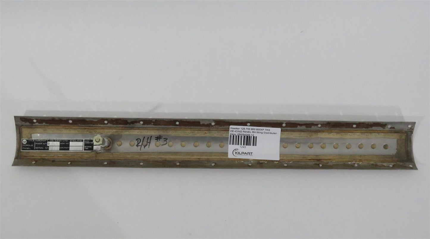 Hawker 125-700 800 800XP TKS DE-ICING PANEL RH Wing Distributer Assy 25WS4244-12