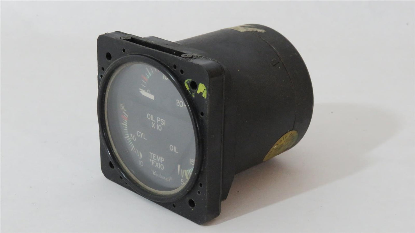 Beechcraft 95-B55 Engine Gauge 96-384058-1 or 22-804-022