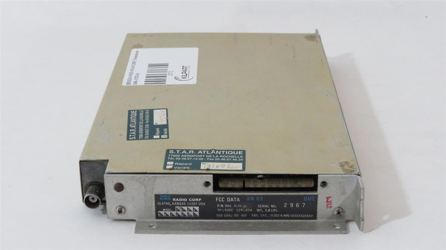 BENDIX KING KN-63 DME Transceiver 066-1070-01