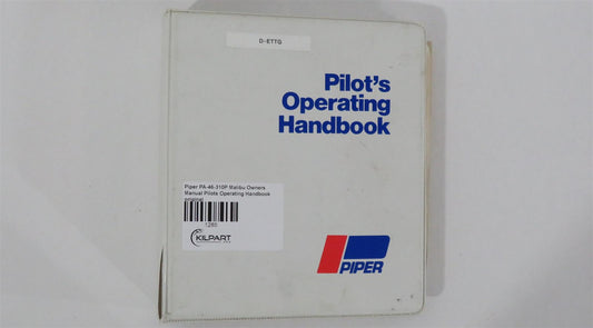 Piper PA-46-310P Malibu Owners Manual Pilots Operating Handbook original