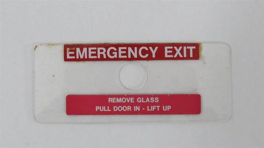 Piper PA-46-310P Malibu PLACARD ASSEMBLY Emergency Exit 84987-02